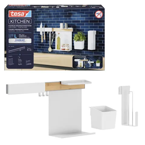 tesa Küchenorganizer Set L weiß – Bild 3