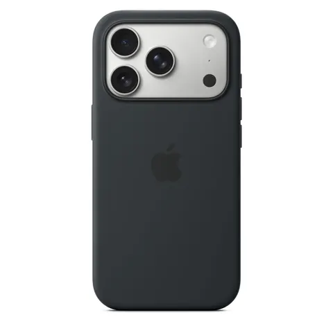 Apple iPhone 17 Pro Silikon Case mit MagSafe, Schwarz – Bild 3