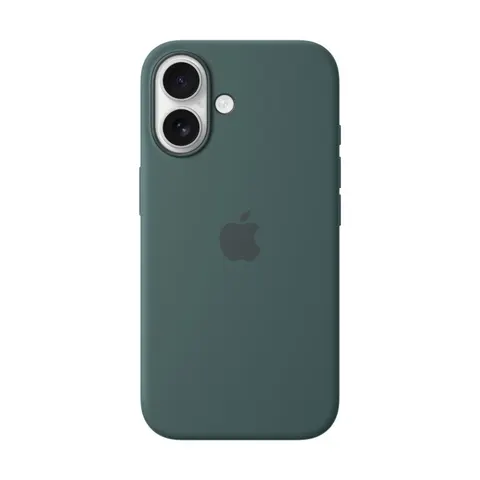 Apple iPhone 16 Silikon Case mit MagSafe, Seegrün – Bild 3
