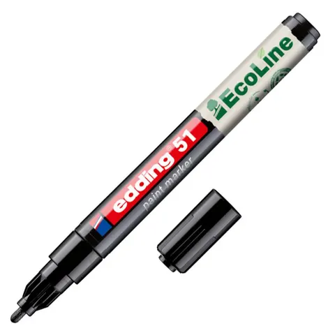 edding Lackmarker 51 EcoLine Schwarz – Bild 2