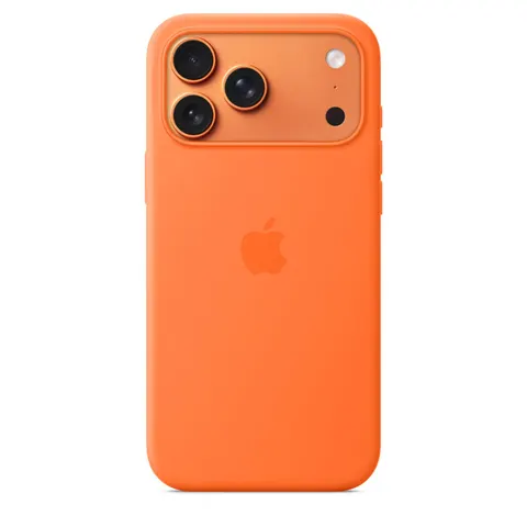 Apple iPhone 17 Pro Max Silikon Case mit MagSafe, Orange – Bild 3