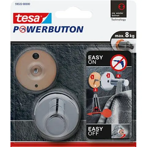 tesa Powerbutton Haken Universal L 8kg – Bild 3