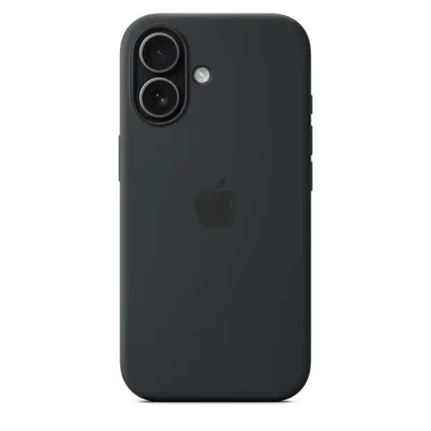 Apple Silikon Case iPhone 17 mit MagSafe (Schwarz) – Bild 3