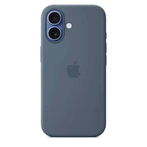 Apple Silikon Case iPhone 17 mit MagSafe (Maritimblau) – Bild 3
