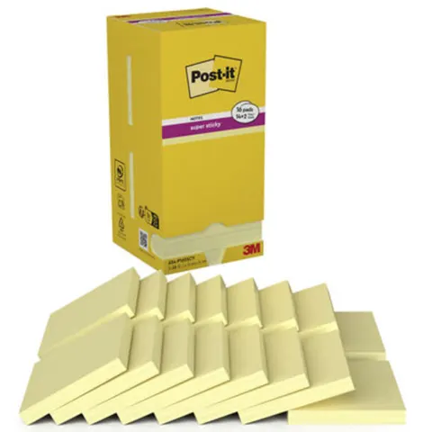 Post-it Haftnotizen super sticky notes, 76 x 76 mm, 14+2 – Bild 2
