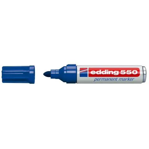 edding 550 Permanentmarker blau – Bild 3