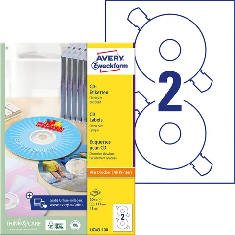 AVERY Zweckform CD-Etiketten ClassicSize – 036549 – Bild 3