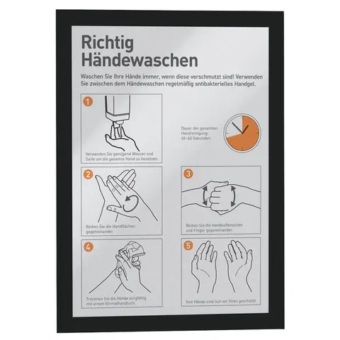 DURABLE Magnetrahmen DURAFRAME® MAGNETIC A4 schwarz – Bild 3