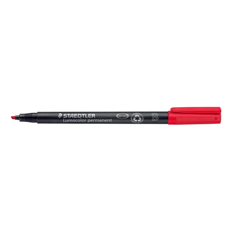 STAEDTLER Lumocolor Permanent-Marker 314B, rot – Bild 2