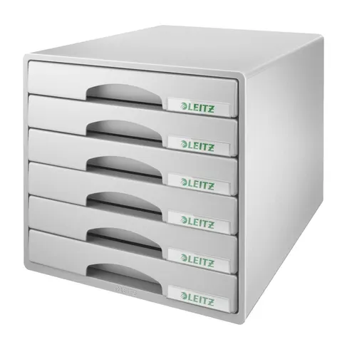 LEITZ Schubladenbox Plus, 6 Schübe, grau – Bild 3