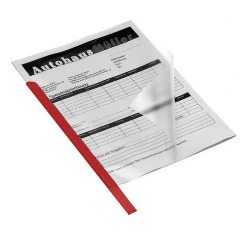 DURABLE Klemmschienen DIN A4 0.3 cm rot – Bild 2