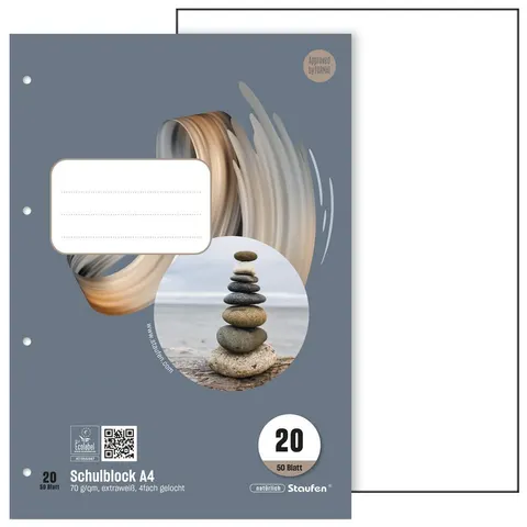 Staufen® Schulblock Style DIN A4 blanko – Bild 2