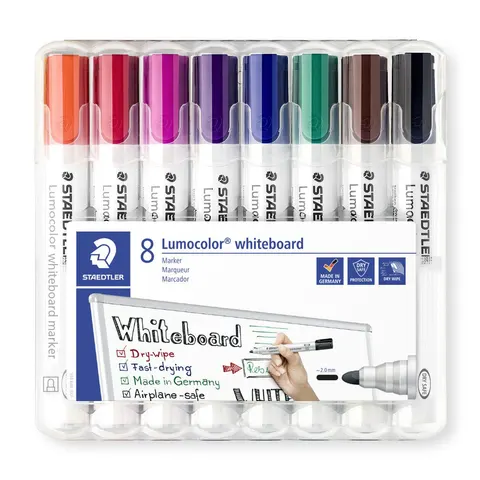 STAEDTLER Whiteboardmarker Lumocolor 8St Box – Bild 3
