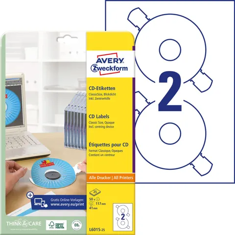AVERY Zweckform CD-Etiketten ClassicSize – 060155 – Bild 3