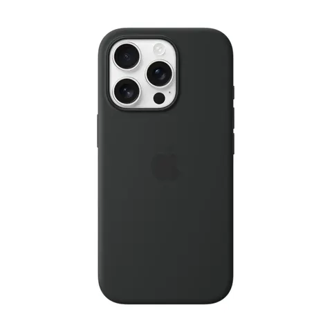 Apple iPhone 16 Pro Silikon Case mit MagSafe, Schwarz – Bild 4