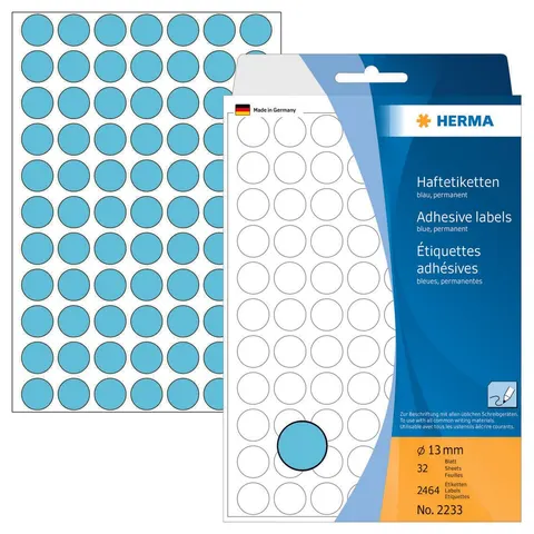HERMA Klebepunkte Ø 13,0 mm blau – Bild 3