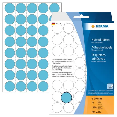 HERMA Klebepunkte Ø 19,0 mm blau – Bild 3