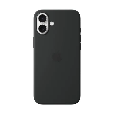 Apple Silikon Case iPhone 16 Plus mit MagSafe (schwarz) – Bild 2