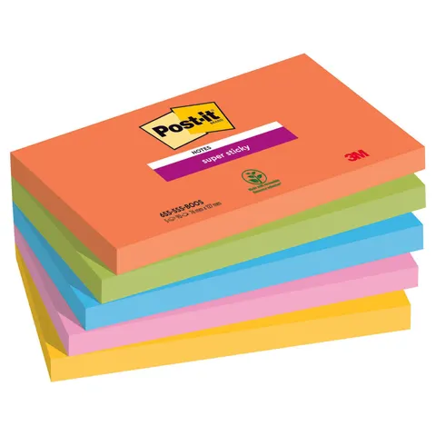 Post-it Haftnotizen super sticky notes, 127 x 76 mm, Boost – Bild 2