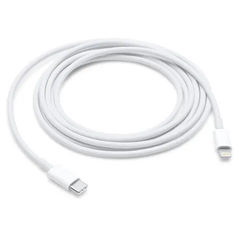 Apple Lightning auf USB-C Kabel 2m, weiß – Bild 3