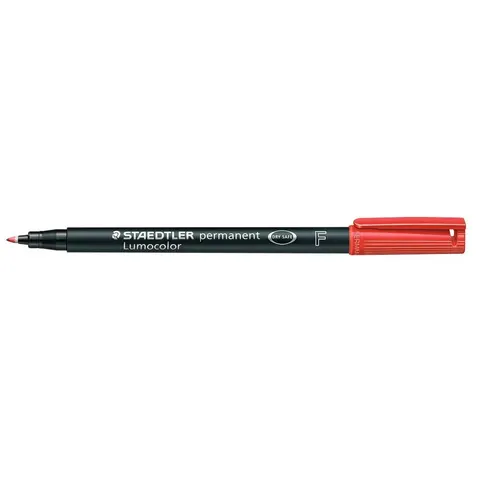 STAEDTLER Lumocolor Permanent-Marker 318F, rot – Bild 2