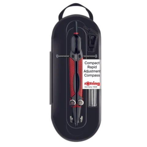rOtring Zirkel Compact schwarz/rot – Bild 3