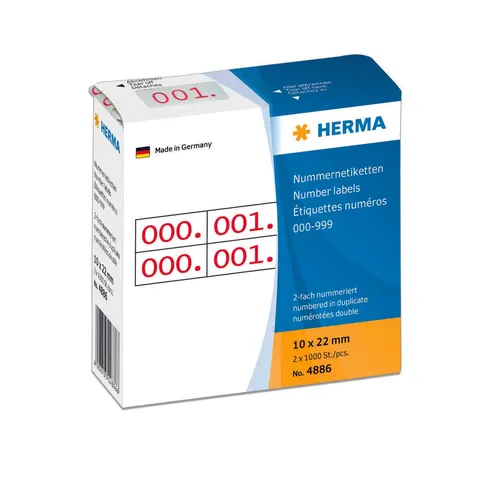 HERMA Klebenummern rot – 048866 – Bild 3