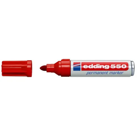 edding 550 Permanentmarker rot – Bild 3