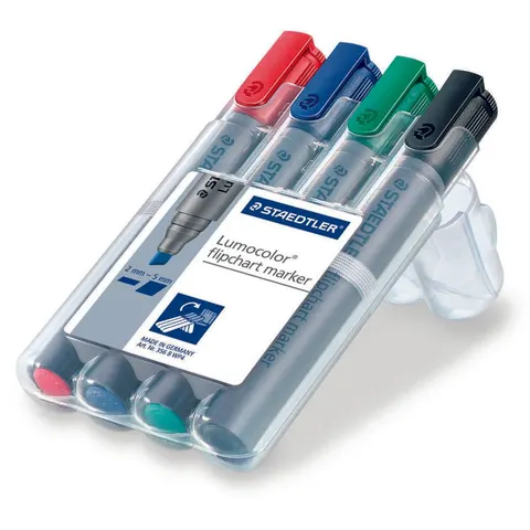 STAEDTLER Flipchartmarker Lumocolor 4St Box – 356050 – Bild 3
