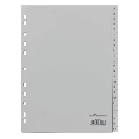 DURABLE A-Z Register A4 24tlg. PP volldeck. grau – Bild 3