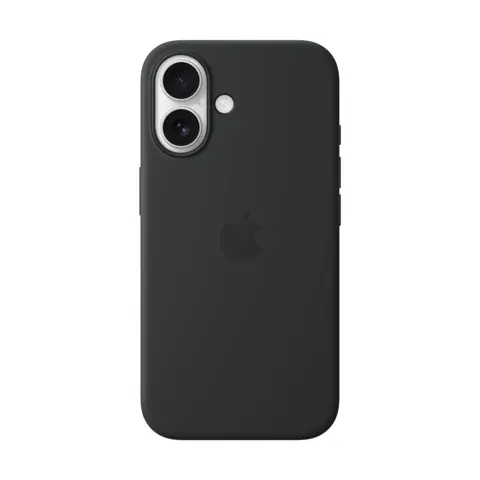 Apple iPhone 16 Silikon Case mit MagSafe, Schwarz – Bild 4