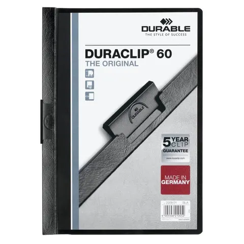DURABLE Klemmhefter DURACLIP DIN A4 schwarz – 210490 – Bild 2