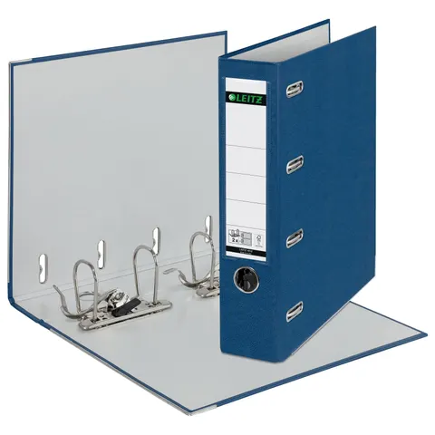 LEITZ Doppelordner 2x A5 quer Karton blau – Bild 2