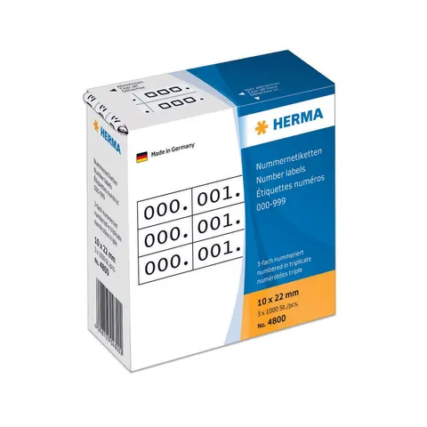 HERMA Klebenummern schwarz – Bild 3