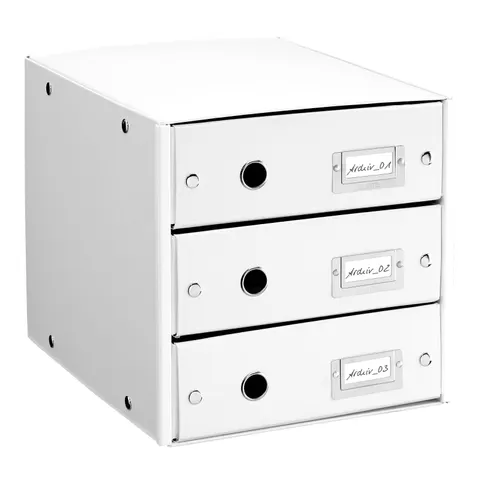 LEITZ Schubladenbox Click & Store WOW, 3 Schübe, weiß – Bild 3