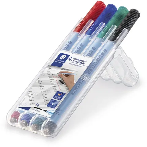 STAEDTLER Folienstift Lumocolor correct M 4ST – Bild 3