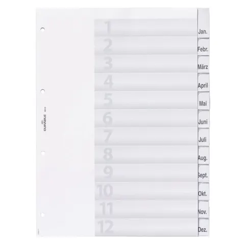DURABLE Ordnerregister Vollformat 1-12/Jan.-Dez. DIN A4 – Bild 3