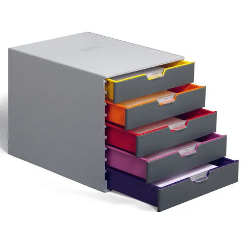 DURABLE Schubladenbox VARICOLOR 5, mit 5 Schubladen – Bild 4