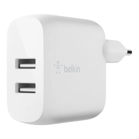 Belkin BoostCharge 24W 2x USB-A Ladegerät, weiß – Bild 2