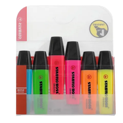 STABILO BOSS ORIGINAL Textmarker - 6er Pack – Bild 3