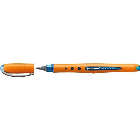 STABILO worker+ Tintenroller medium - 0,5 mm - blau – Bild 3