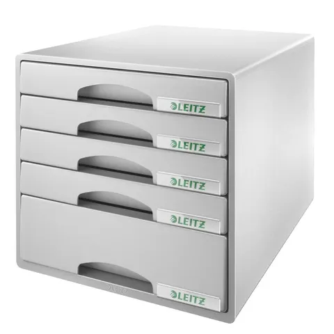 LEITZ Schubladenbox Plus, 5 Schübe, grau – Bild 3