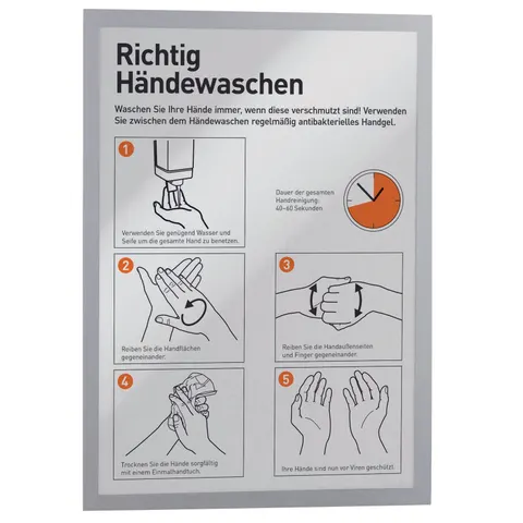 DURABLE Magnetrahmen DURAFRAME® MAGNETIC A3 silber – Bild 4