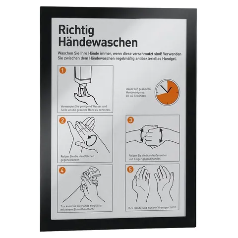 DURABLE Magnetrahmen DURAFRAME, DIN A4, schwarz – 106519566 – Bild 3