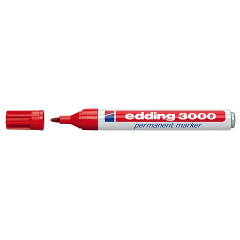 edding 3000 Permanentmarker rot – Bild 4