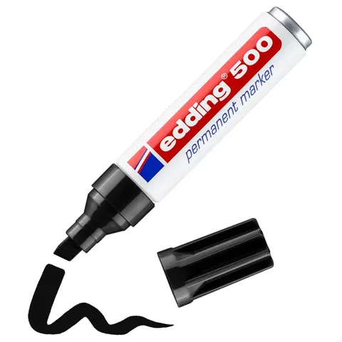 edding 500 Permanentmarker schwarz – Bild 3