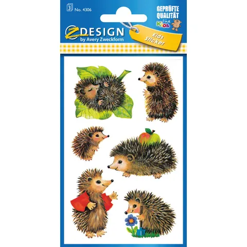 AVERY Zweckform Aufkleber Igel – Bild 3