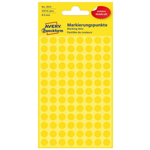 AVERY Zweckform Markierungspunkte, Durchm. 8 mm, gelb – Bild 4