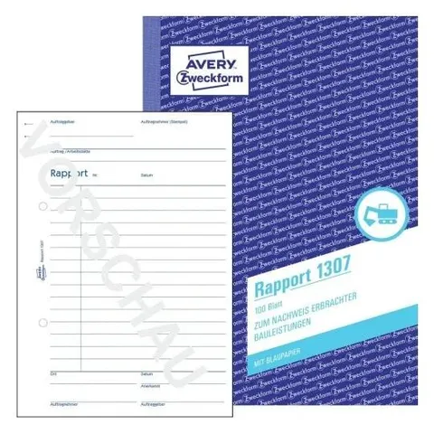 AVERY Zweckform Rapport Formularbuch 1307, 1 St. – Bild 3
