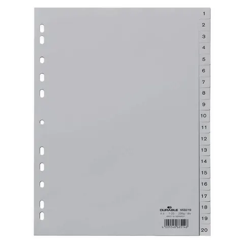 DURABLE Register A4 1-20 - 20-teilig – Bild 4